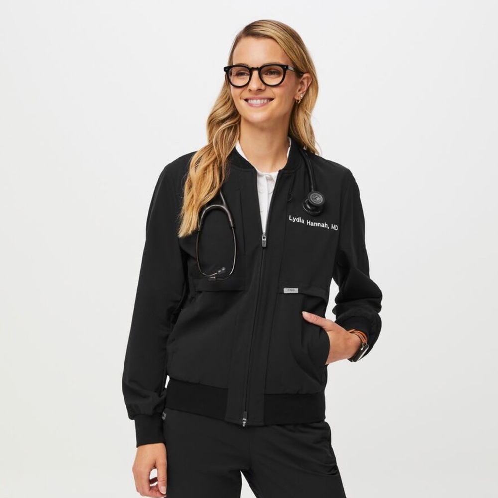 Figs Bomber Scrub Jacket